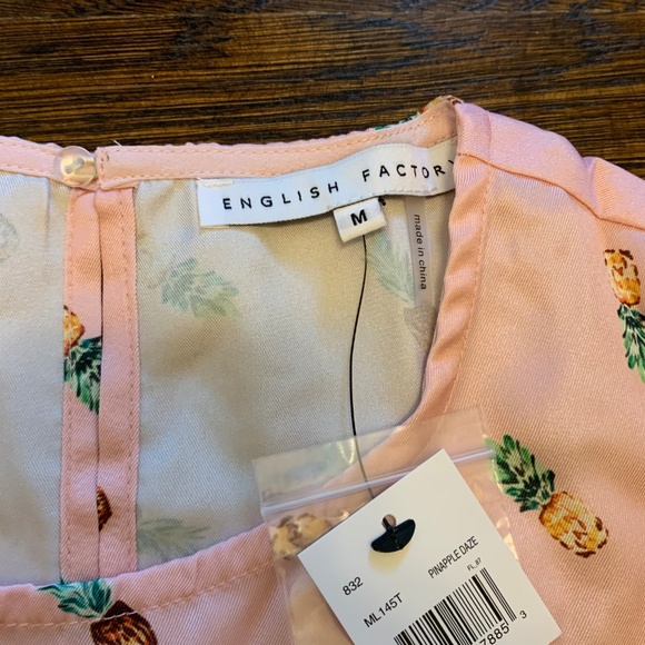 🎉HOST PICK English Factory Pineapple-Print Top - Picture 6 of 7